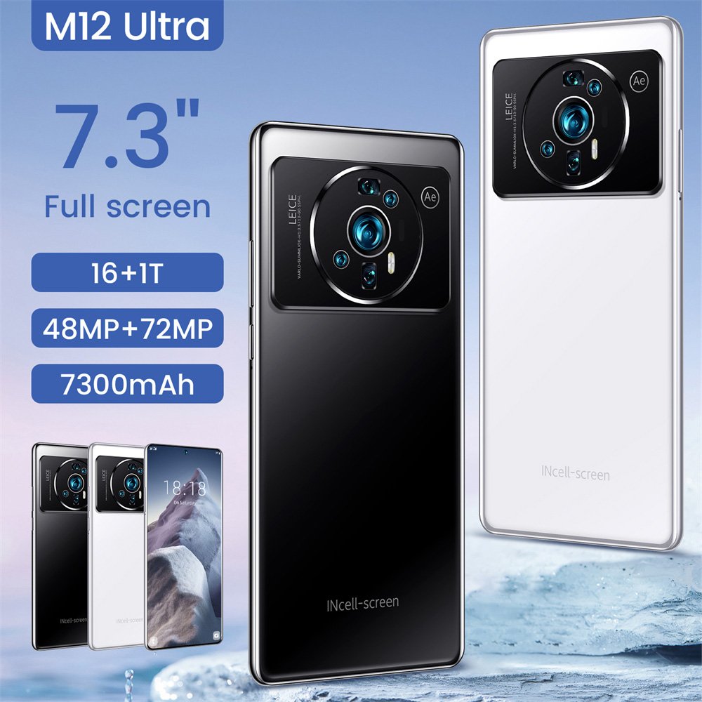 2023 NEW M12UITRA 7 3 Inch 16 1TB Tecno Camon 19 Pro Cellphones Poco X4 P 4G Dual SIM Dual Backul Gaming Smartphone